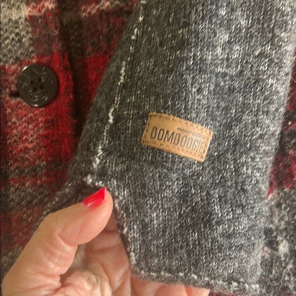 Bomboogie Italian Black wool Pea Coat size 2 - Picture 3 of 15